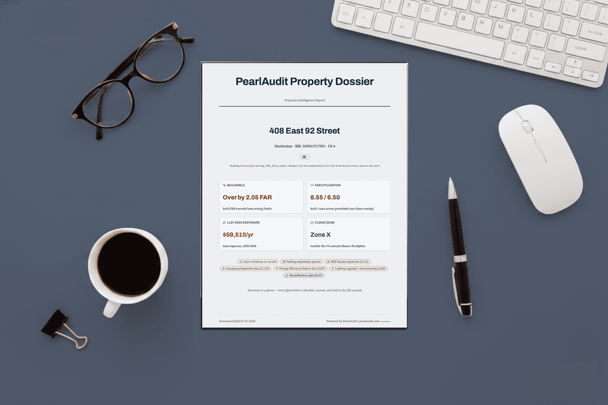 PearlAudit property intelligence report delivered by mail